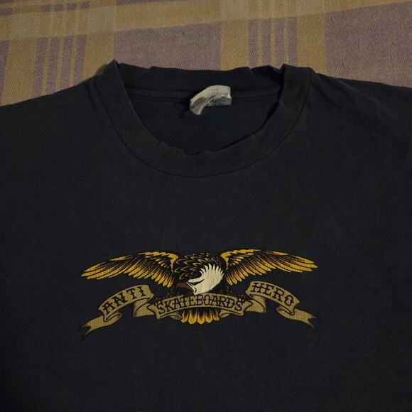 Hanes Other - Vintage 90s Anti Hero Skateboards Eagle T Shirt L OG Supreme Skate John Cardiel